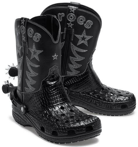 cowboystiefel crocs|Crocs Classic Cowboy Boot Black